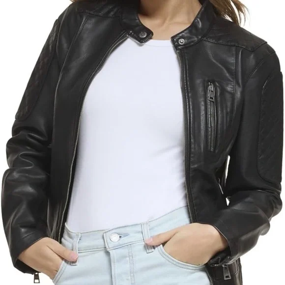 Levi's Levi Strauss & Company Faux Leather Motorcycle Jacket NEW 2X/XXL - Picture 2 of 16